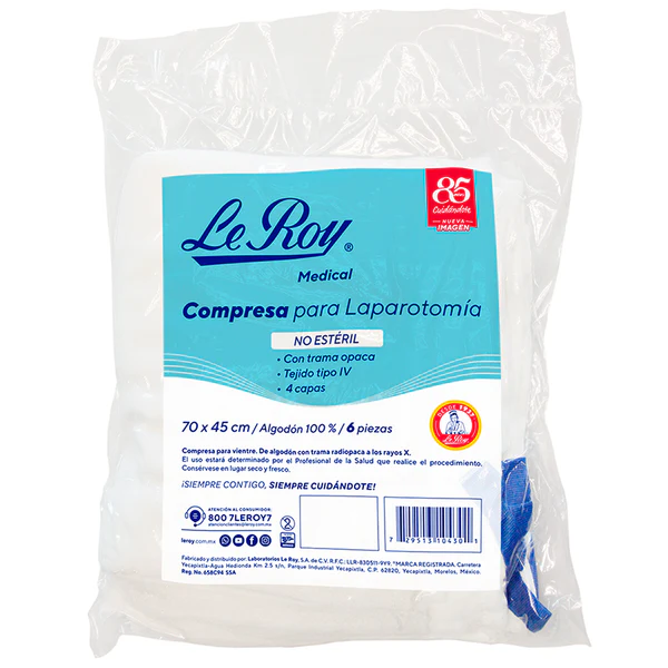 COMPRESA NO ESTERIL LEROY C/6 HILO RADIO