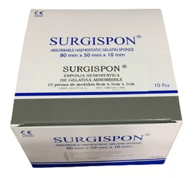 SURGISPON ESPONJA HEMOSTATICA 8X5X1CM