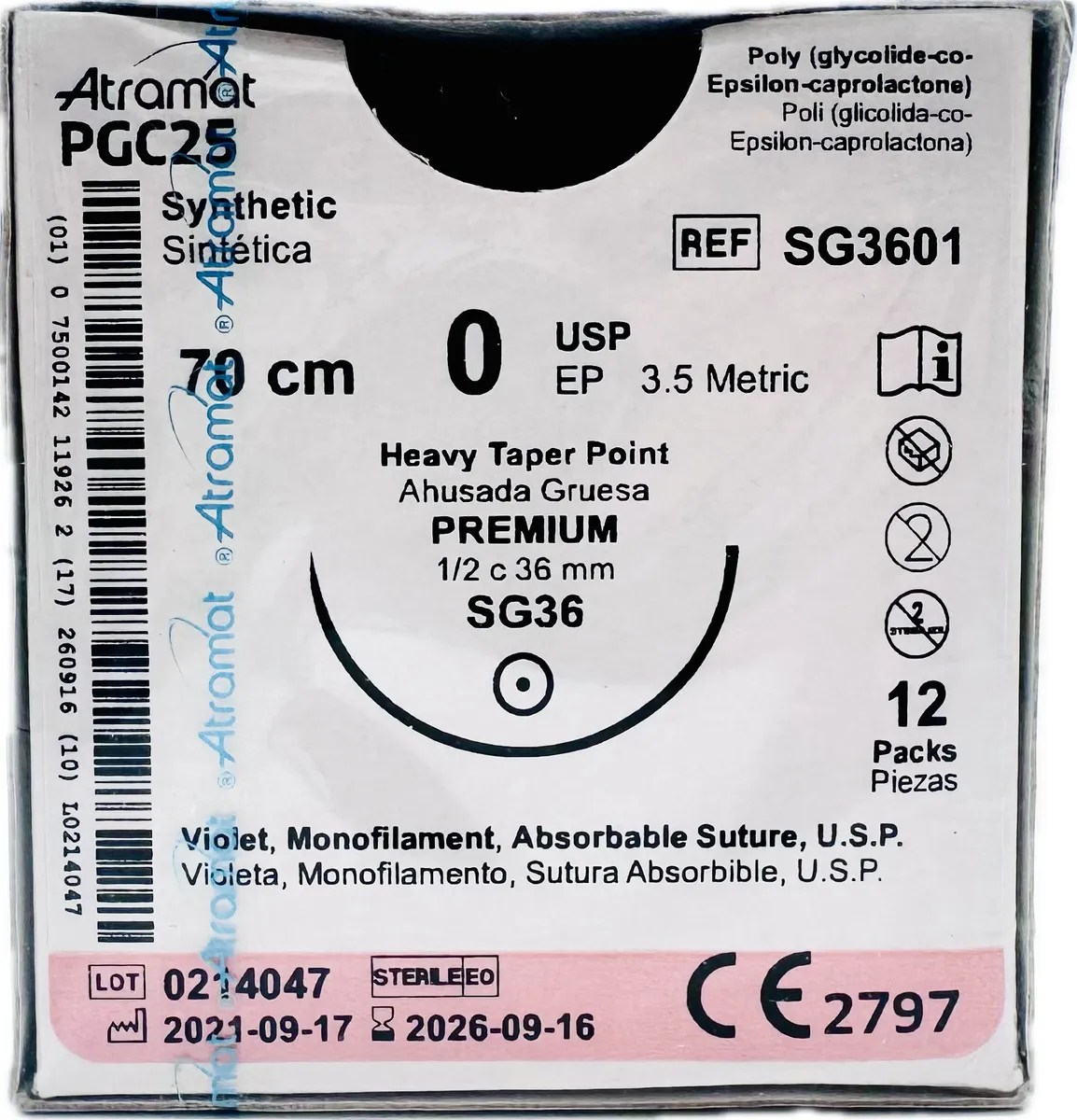 PGC25 0 A/36MM REDONDA ATRAMAT