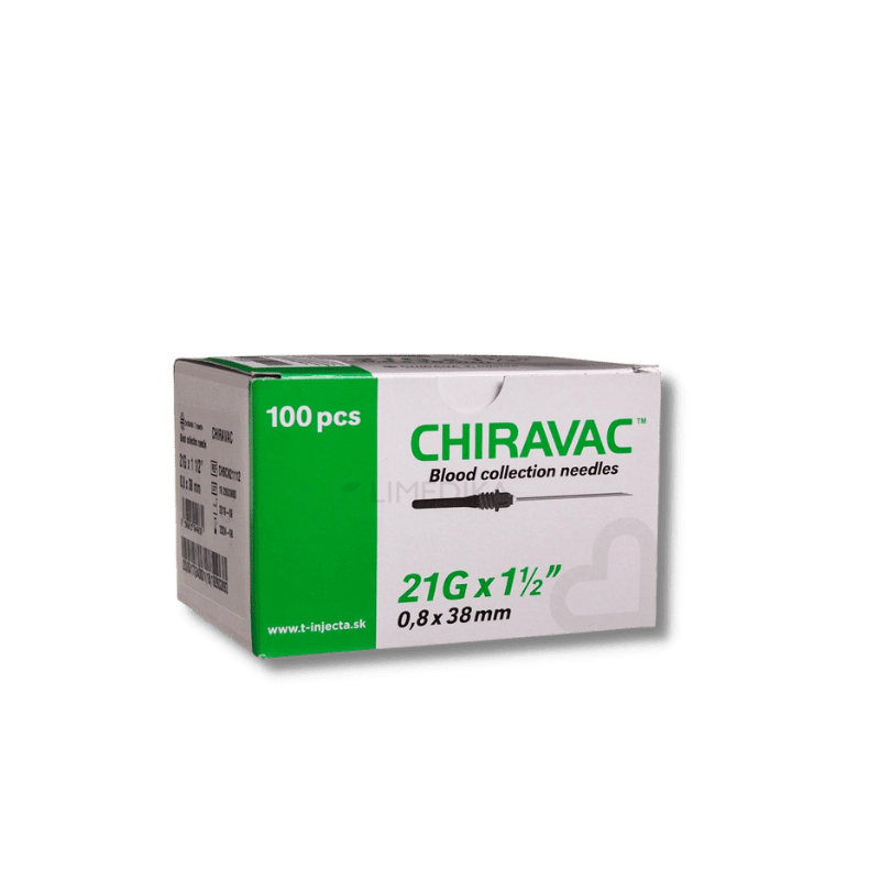 AGUJA VACUTAINER 21Gx1 1/2" C/100PZ CHIRAVAC